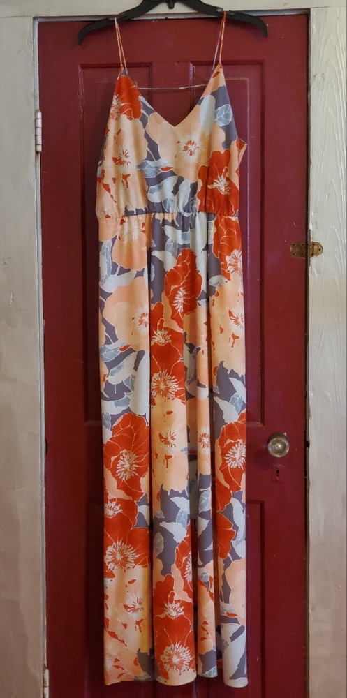 Spaghetti Strap Floral Maxi Dress